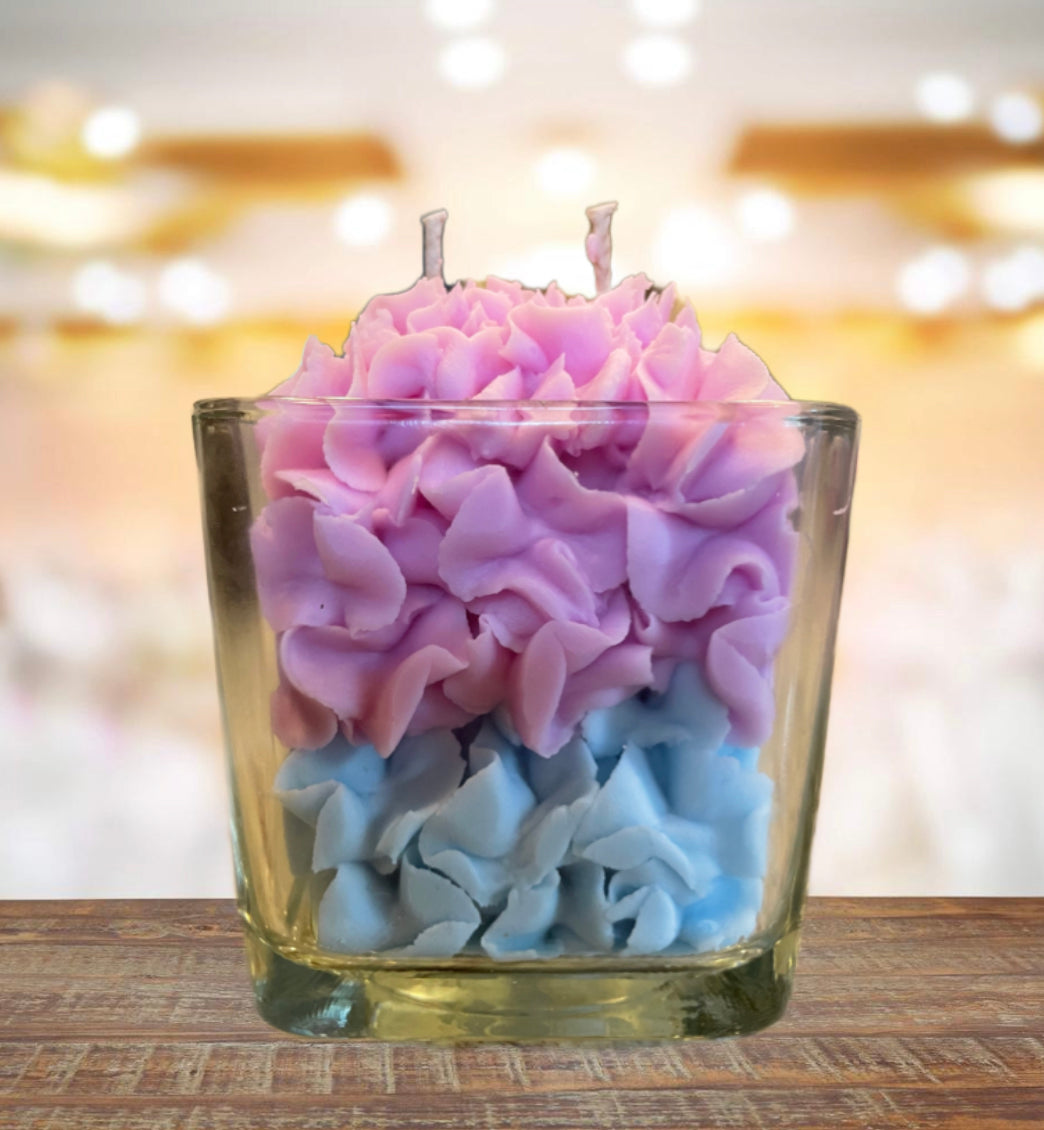 9oz Cotton Candy Candle, Hand Poured Soy Wax, Made in USA, 100% Cotton Wick  